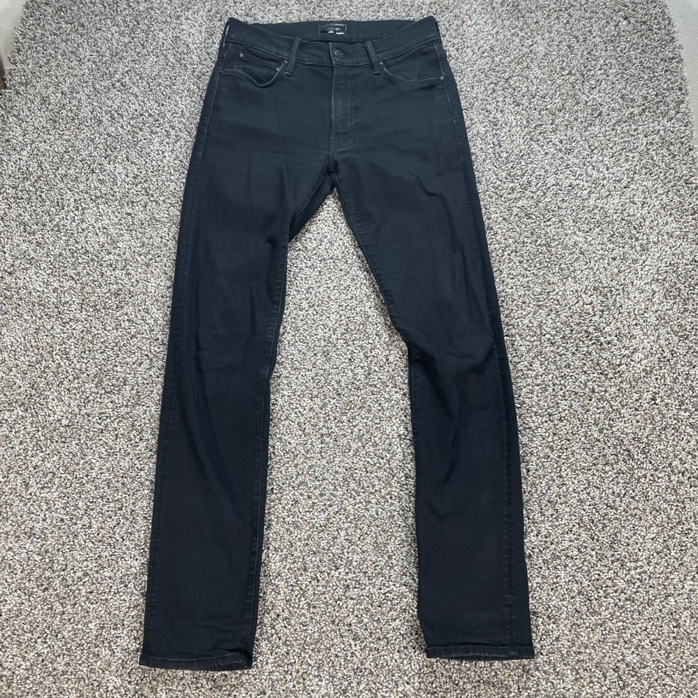Mother Jeans Mr Straight Up The Joint Men's 29x31 Black Denim Slim Straight
